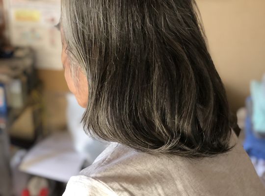 男性カット前の写真