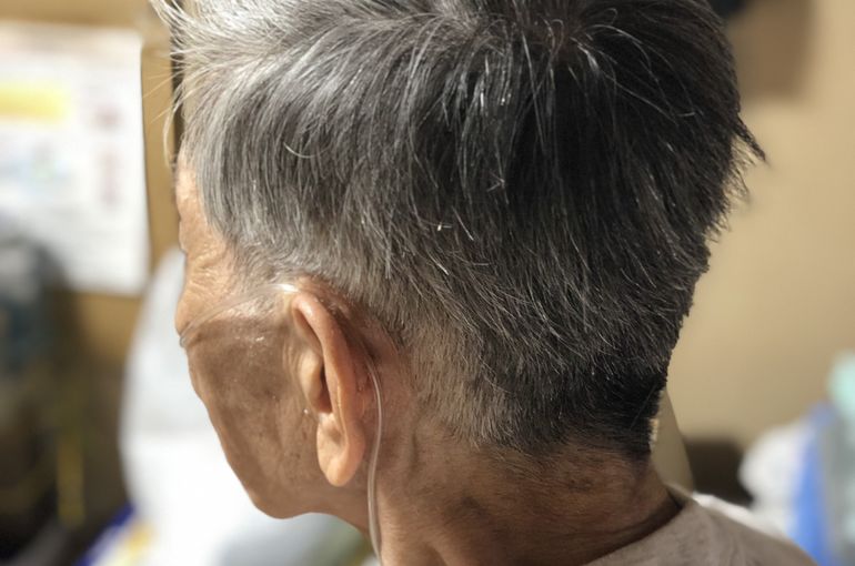 男性カット後の写真